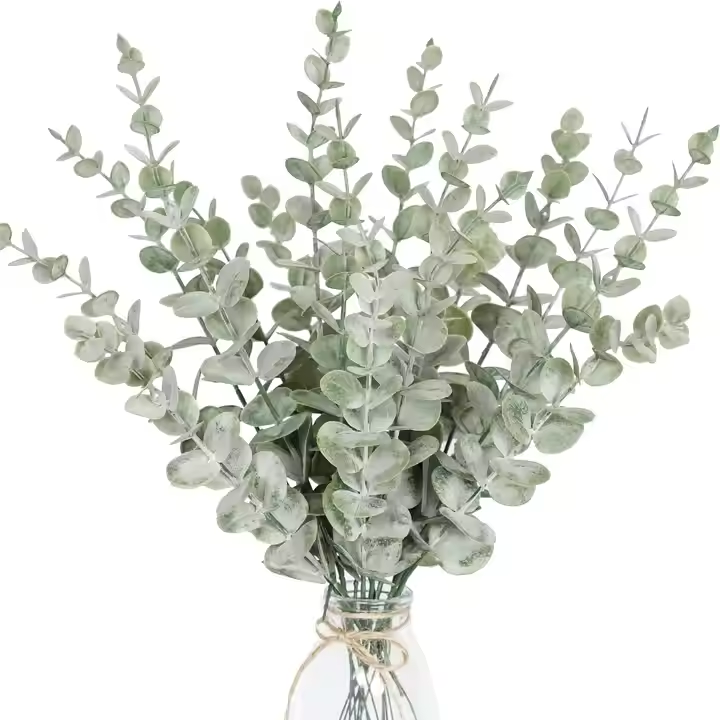 Artificial Eucalyptus Leaves and Stems for Home Office Bouquets