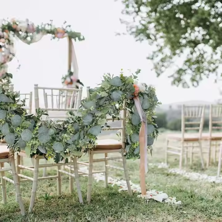 Artificial Eucalyptus Vine Greenery Money Leaf for Home Wedding