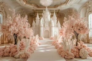 Artificial cherry blossom trees for the wedding