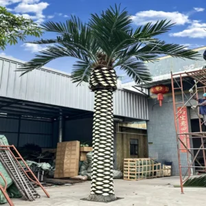 Large-scale artificial seaweed tree engineering for landscape decoration