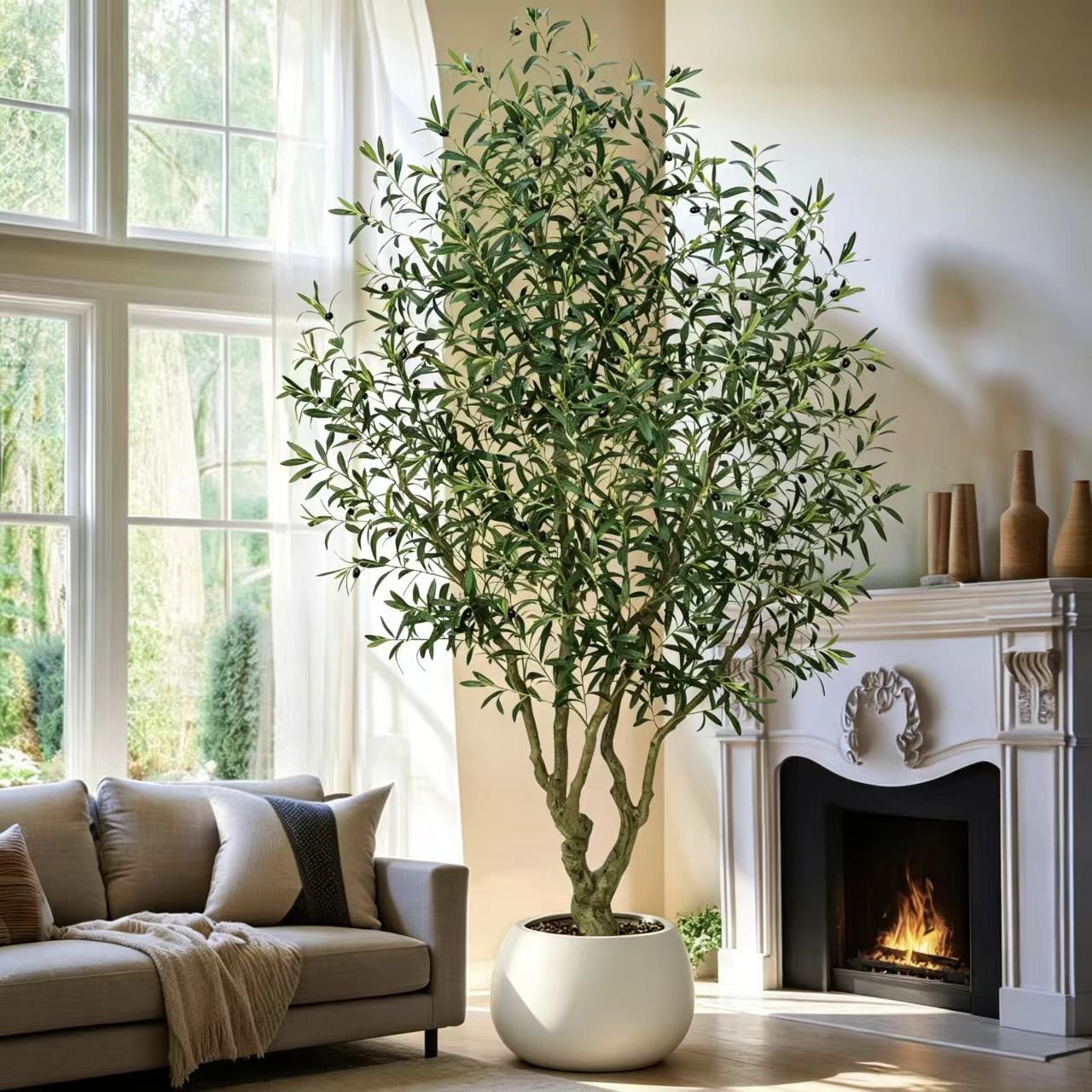 Artificial Olive Tree in Pot
