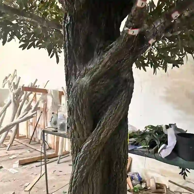 natural-texture-artificial-olive-tree-trunk