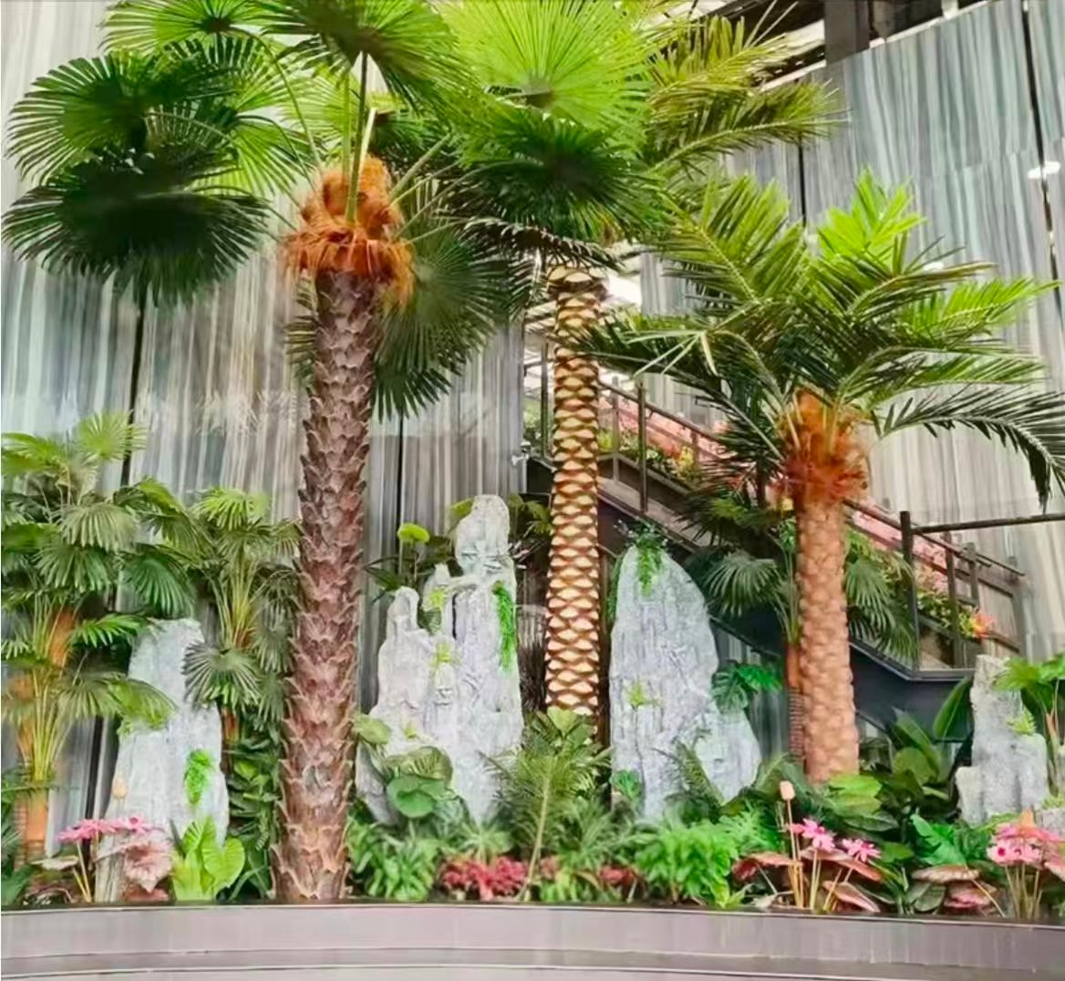 commercial-landscaping-artificial-trees