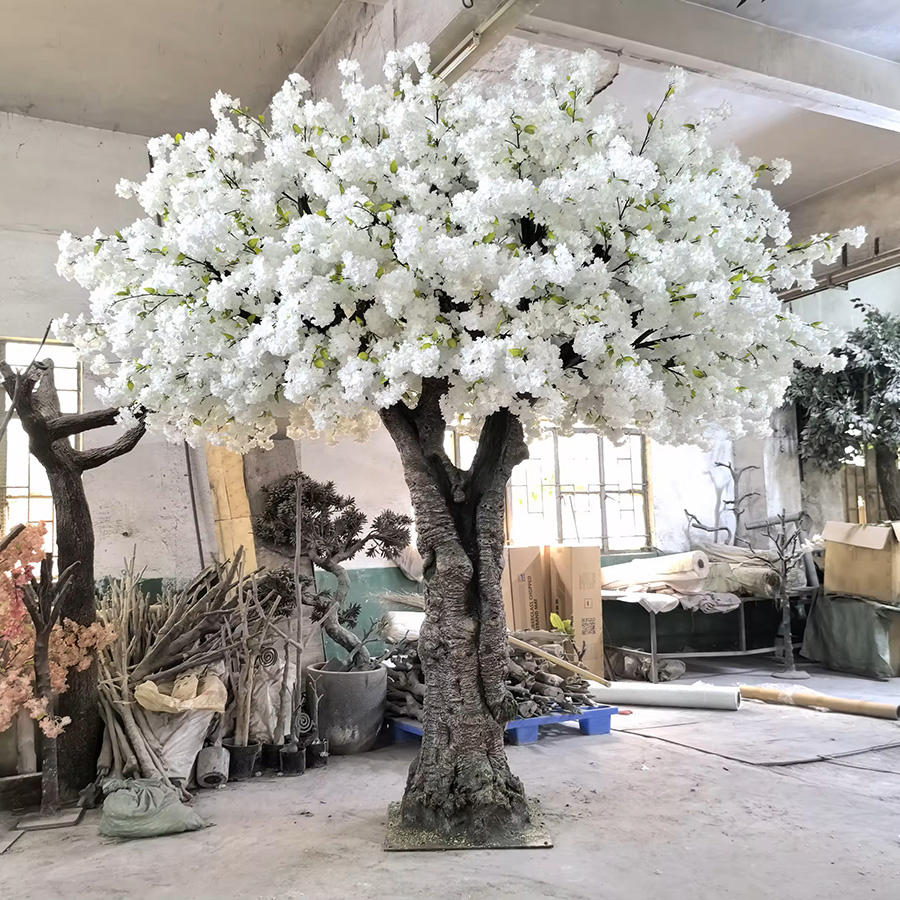 realistic artificial cherry blossom tree indoor decoration